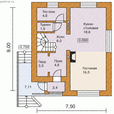 L-115-1P первый этаж